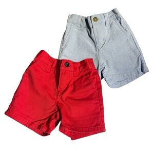 Janie and Jack Red and Blue Shorts‎ Bundle Size Boys 6 months to 12 months